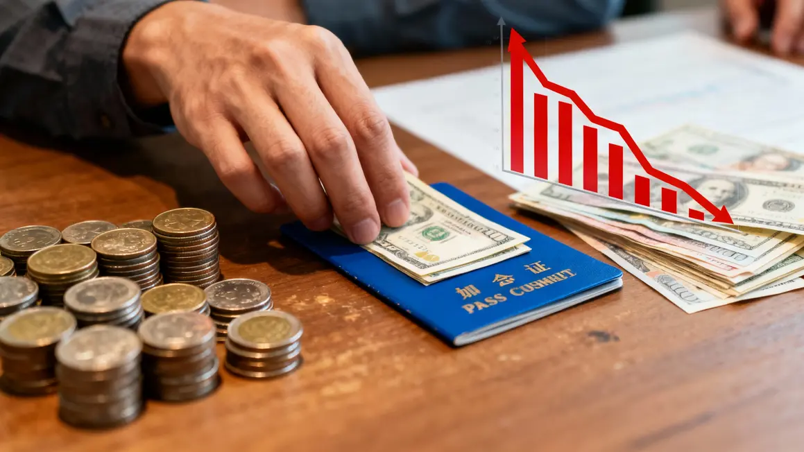 main depose argent livret a graphique rouge perte