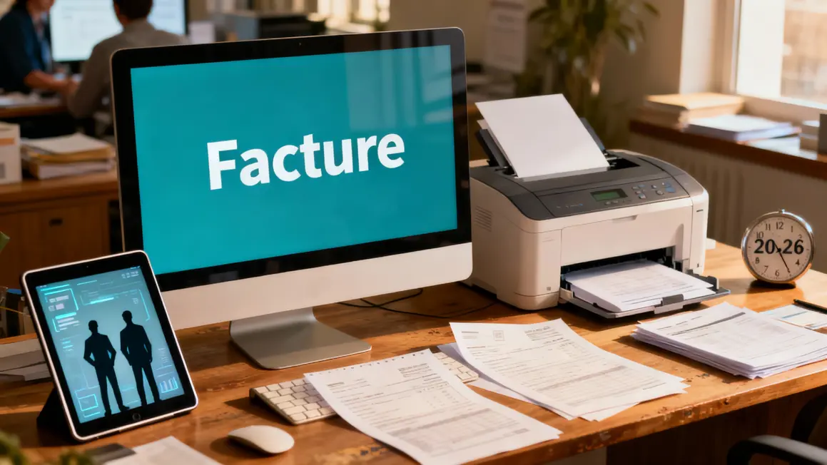 Réception obligatoire factures électroniques poste 2026