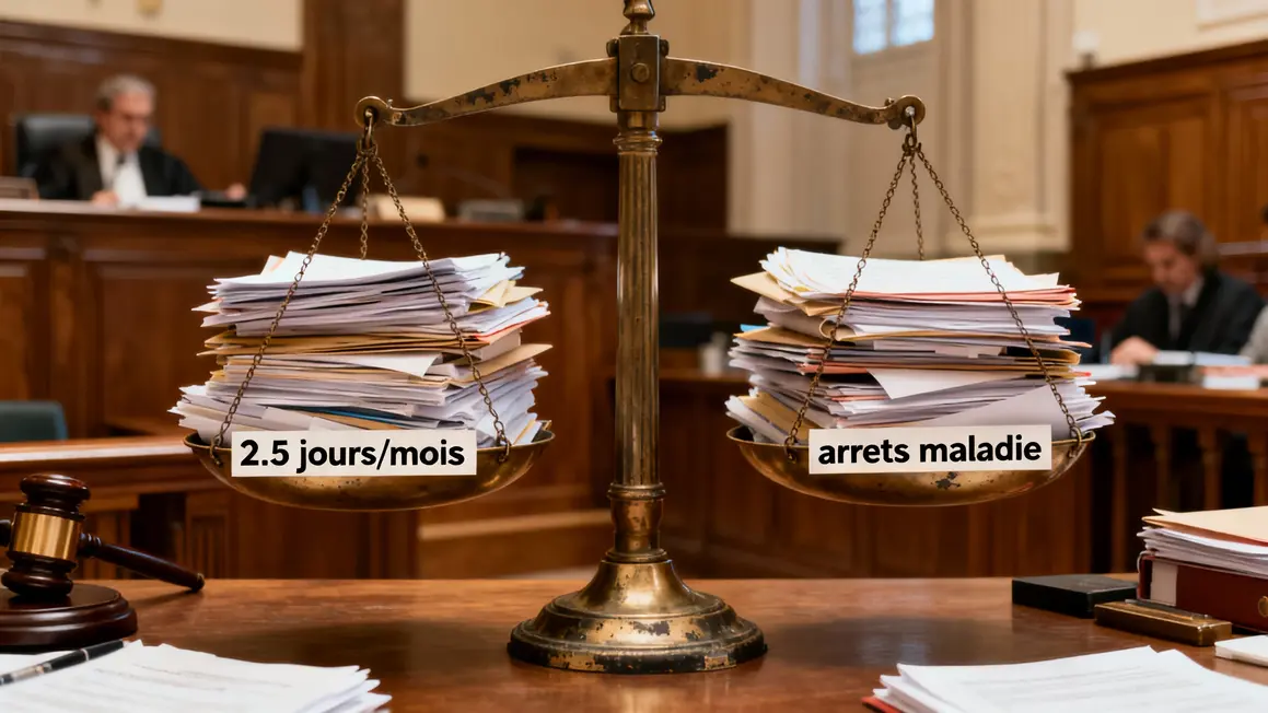 balance justice dossiers congés payés arrêt maladie accident travail