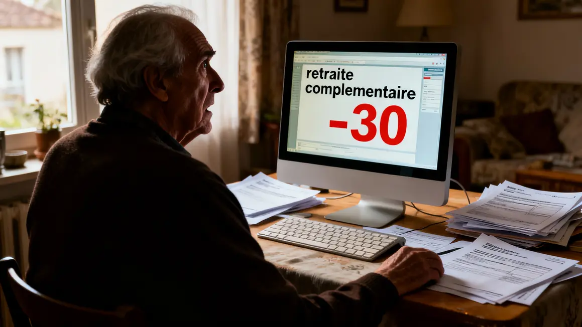 retraité inquiet baisse pension retraites