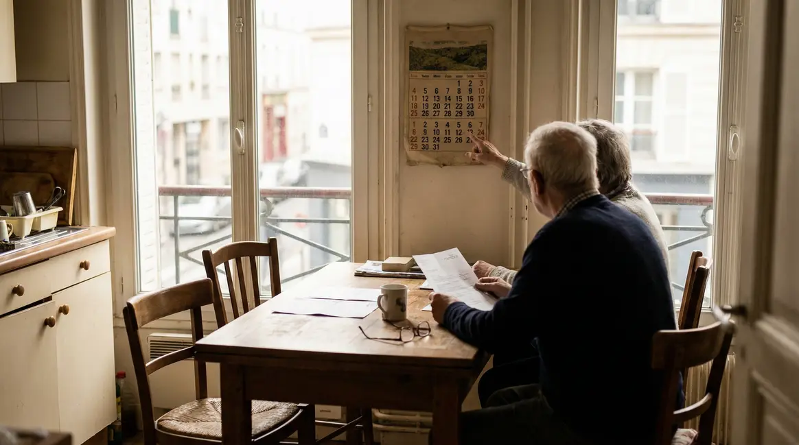 scene vie retraités calendrier pension 2026
