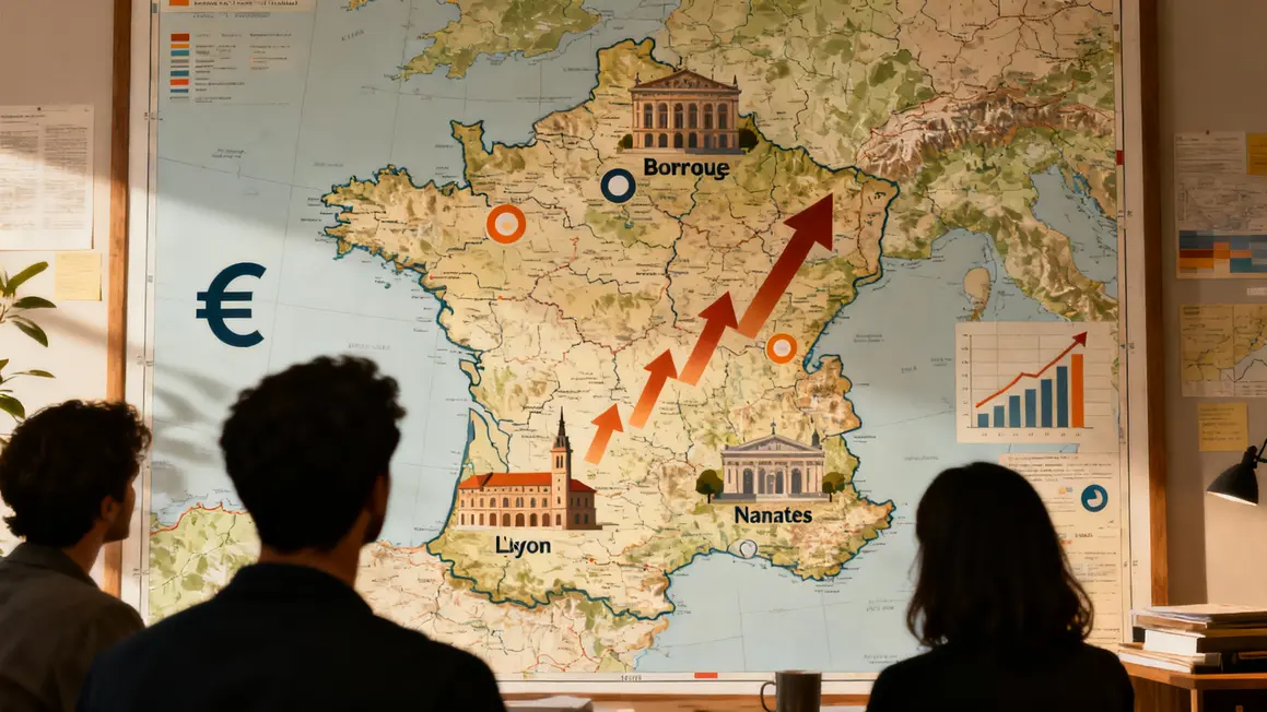 Carte France rendement locatif Bordeaux Lyon Nantes expatriés