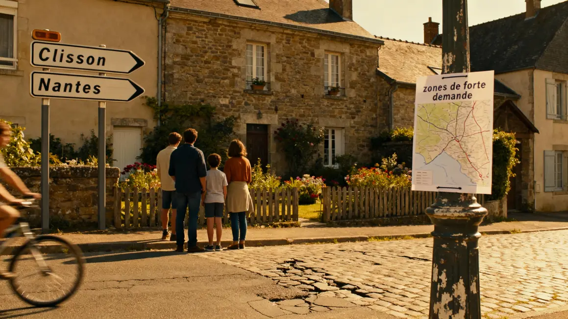 Rue française, familles, carte forte demande Clisson Nantes