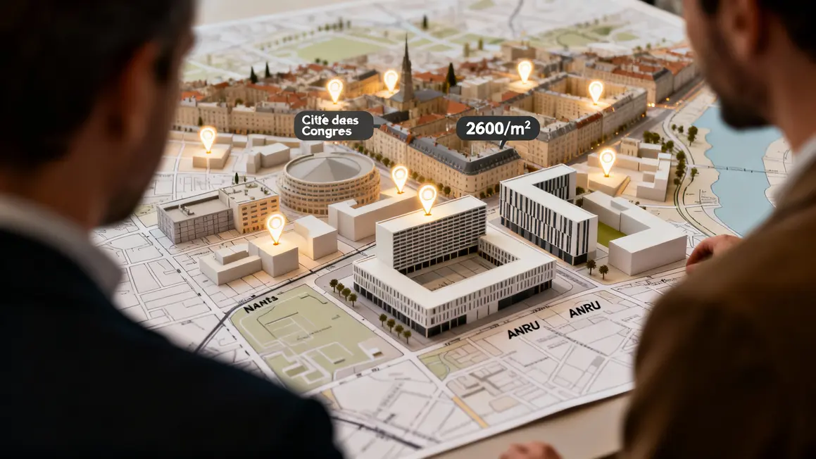 Carte quartiers Nantes centre immobilier neuf investissement