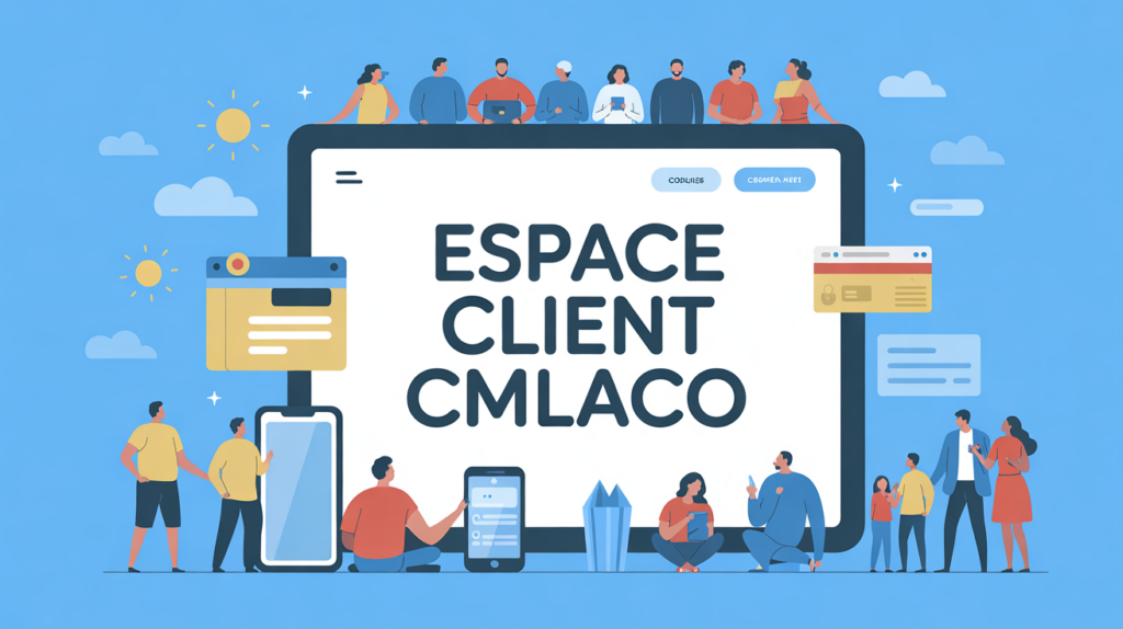 illustration portail digital cmlaco espace client