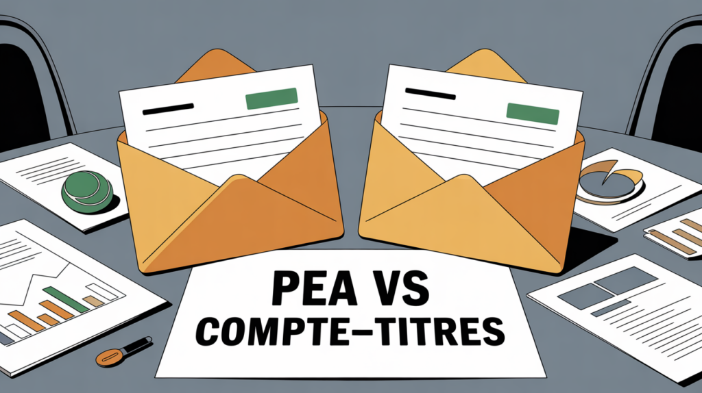 illustration enveloppe compte titre ou plan epargne action