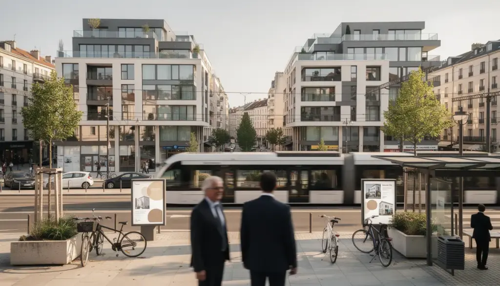 Vue centre Nantes immeubles neufs et cadres investissement immobilier