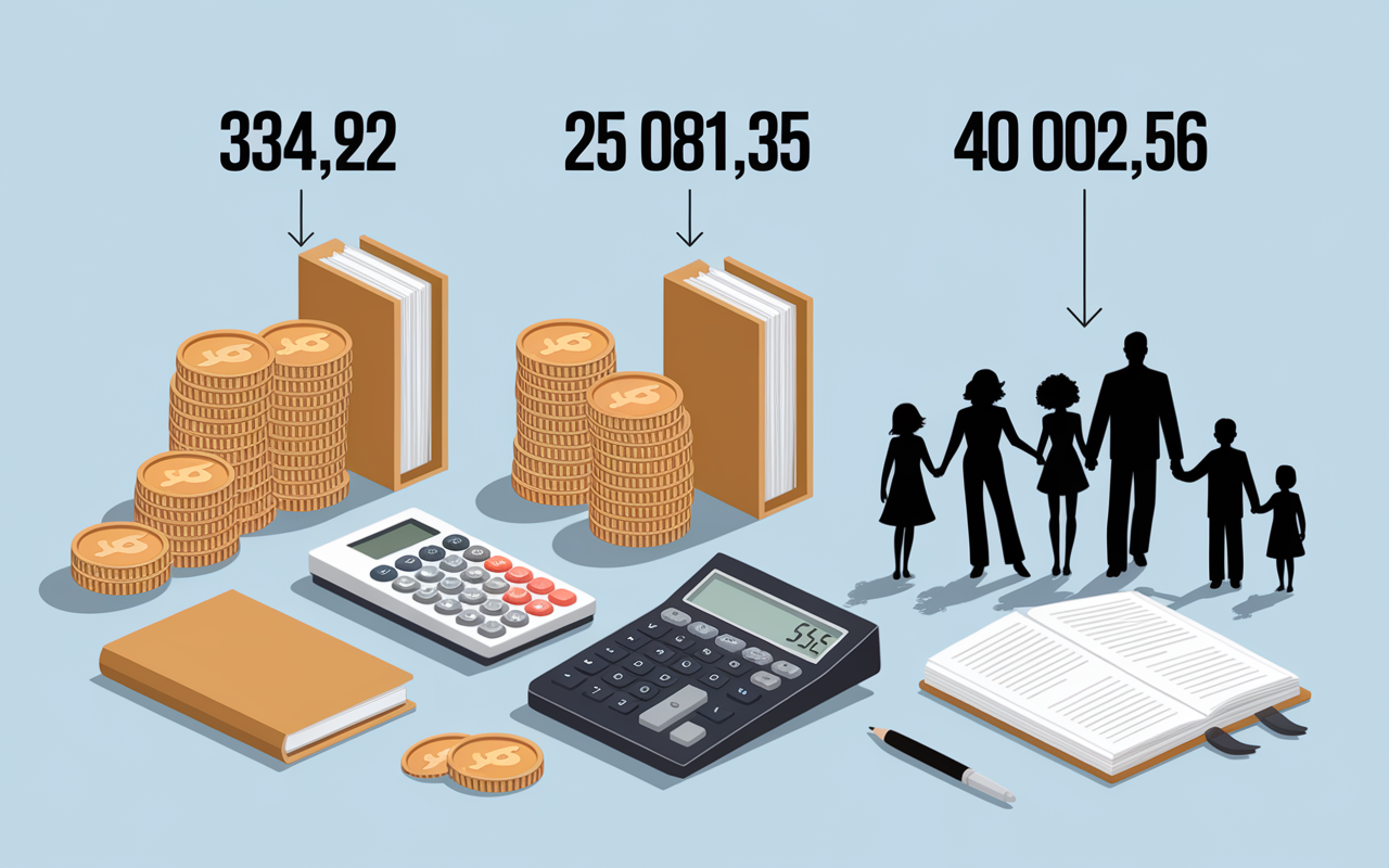Tableau chiffres pension de réversion 2026 et familly