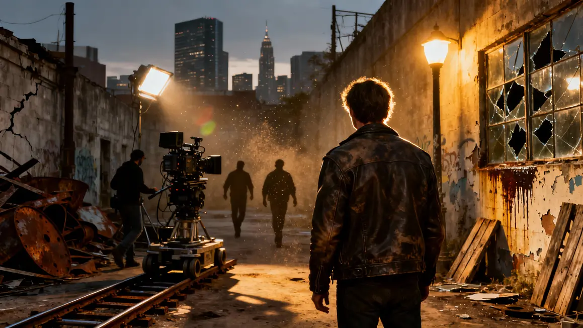 Plateau de tournage Resident Evil Requiem ambiance sombre