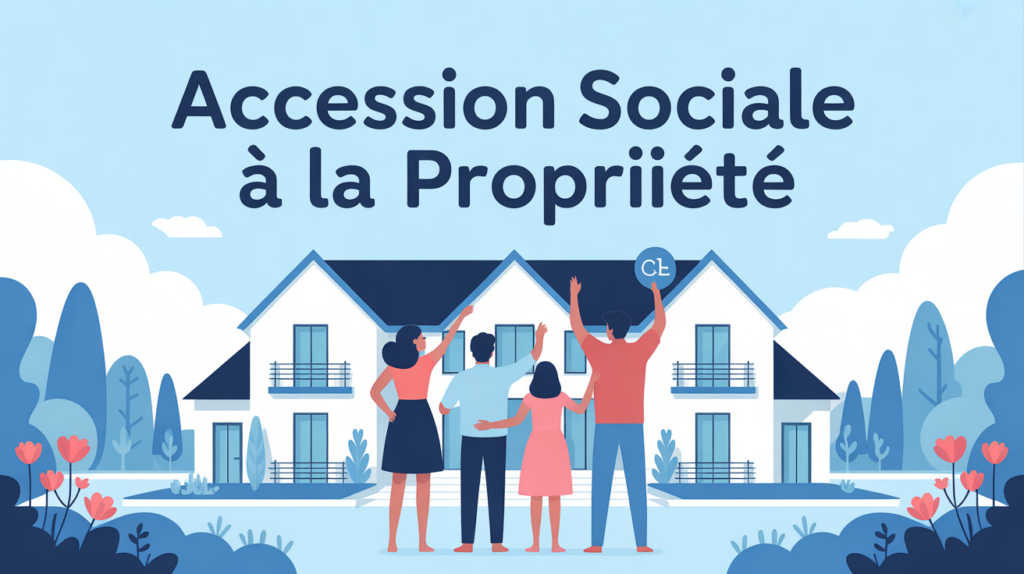 famille devant maison moderne accession propriété sociale