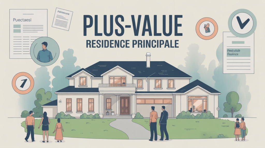 maison moderne symbolisant plus value sur residence principale