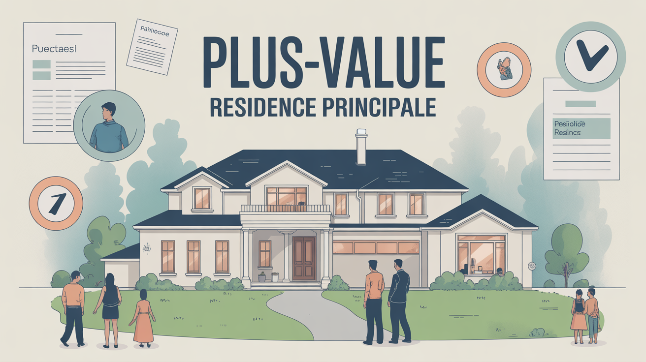 maison moderne symbolisant plus value sur residence principale