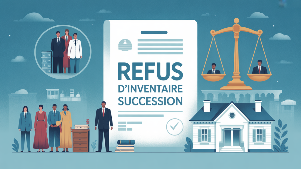 refus inventaire succession illustration officielle justice maison