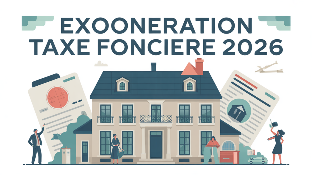 taxe foncière exonération image administrative 2026