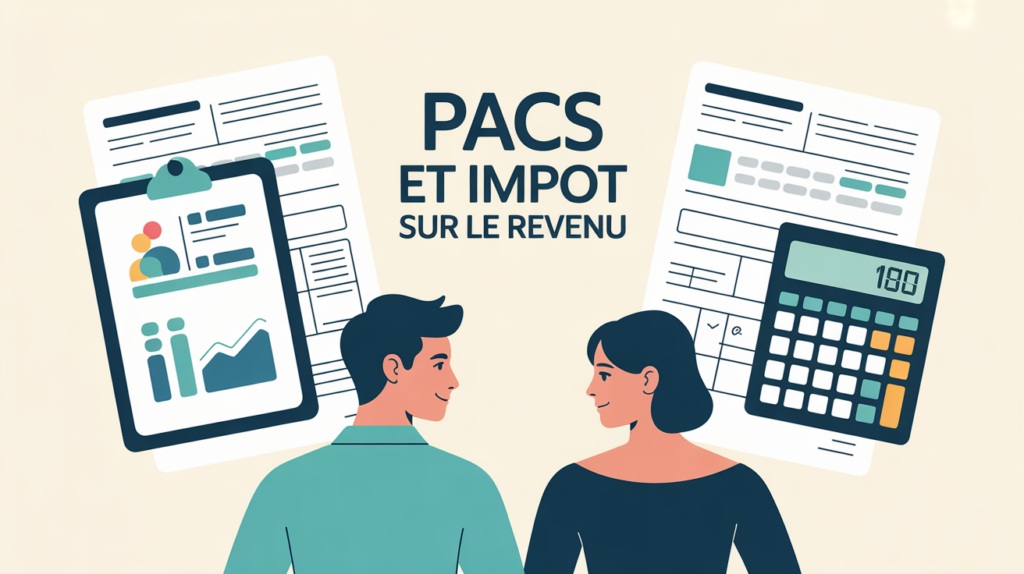avantage impot pacs illustration couple et formulaire fiscal