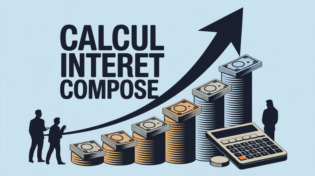 Graphique calcul intérêt composé moderne