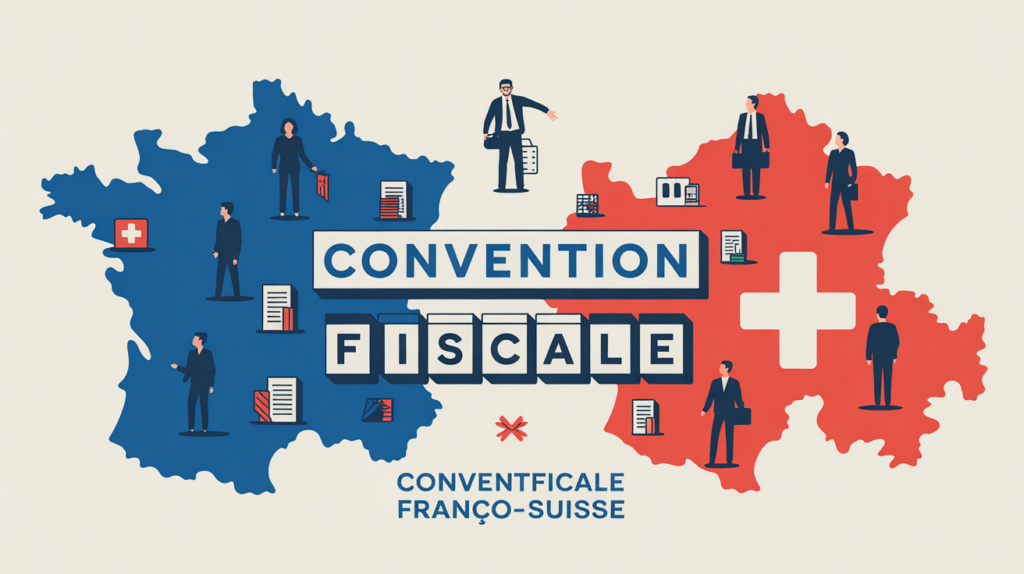 convention fiscale franco suisse carte stylisee travailleurs