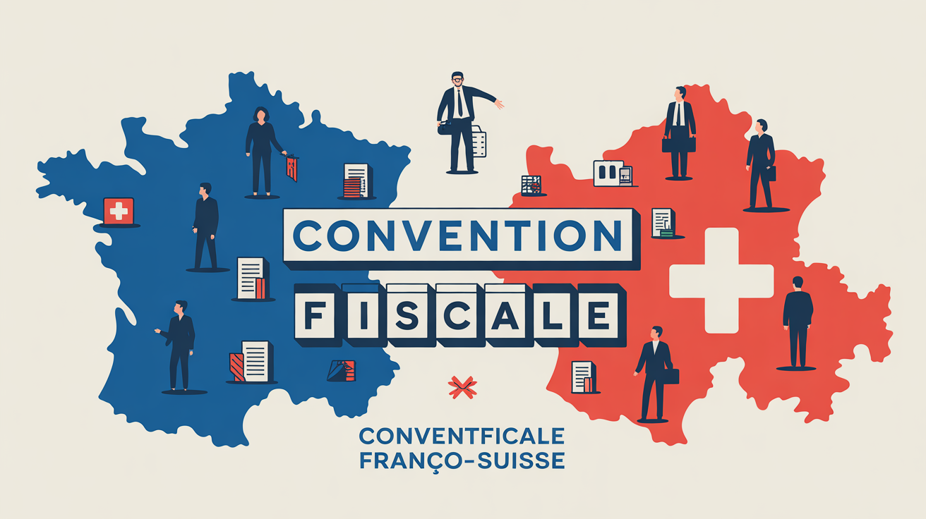 convention fiscale franco suisse carte stylisee travailleurs