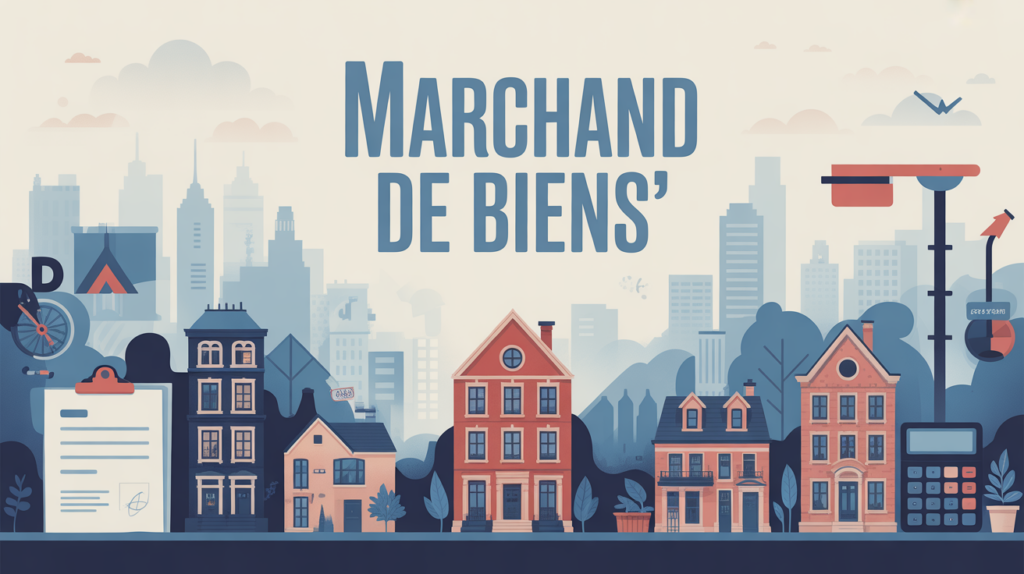 devenir marchand de bien illustration professionnelle ville