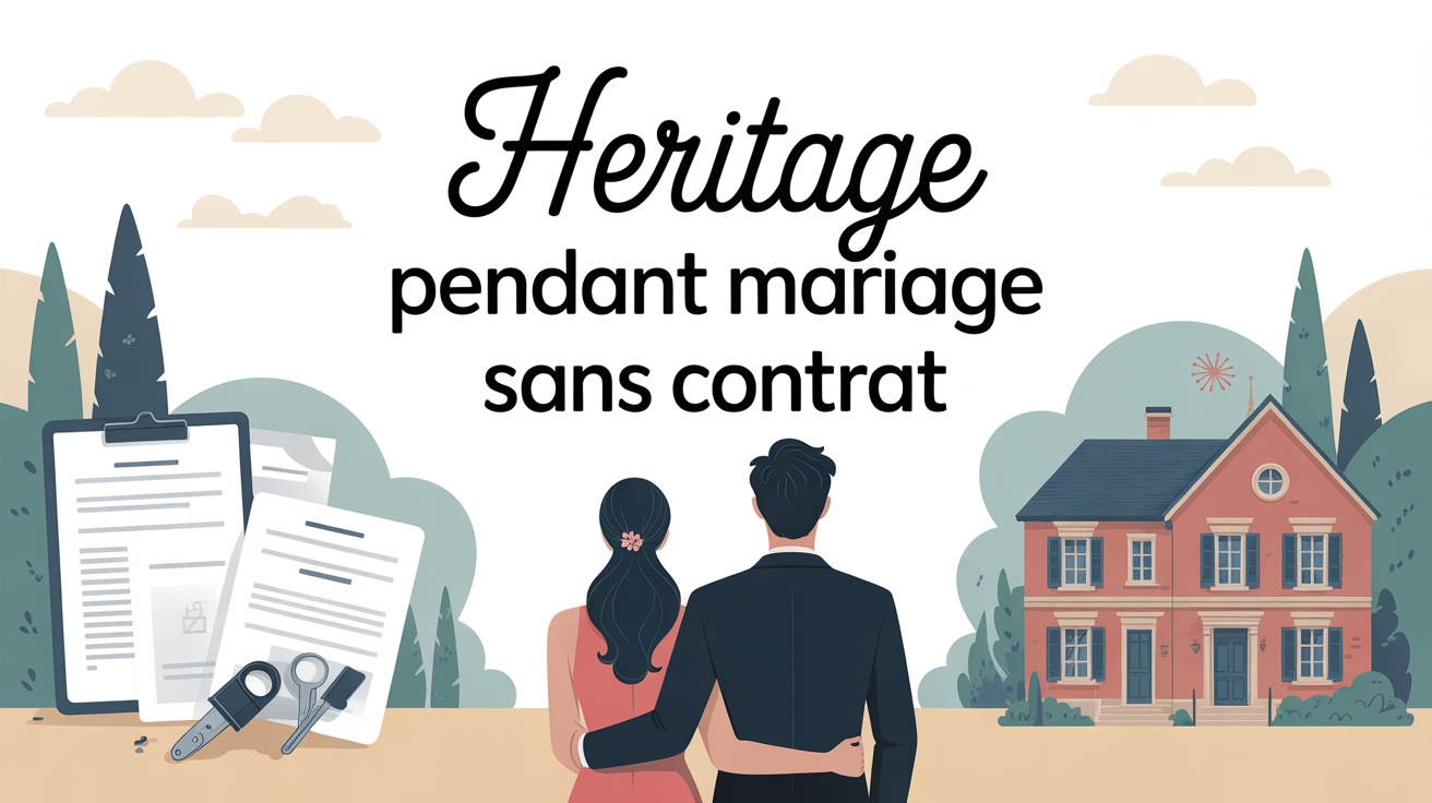 couple silhouette partage maison heritage pendant mariage puis divorce sans contrat de mariage