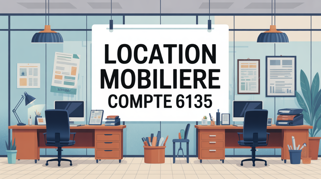 Illustration location mobiliere bureau comptable