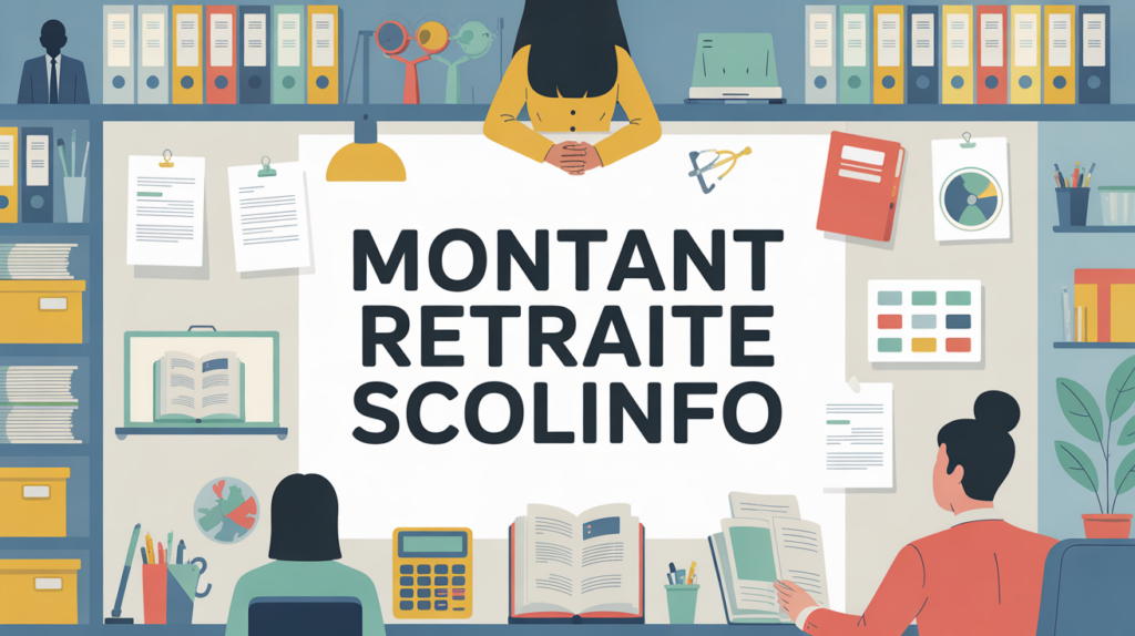montant retraite scolinfo dossiers enseignants