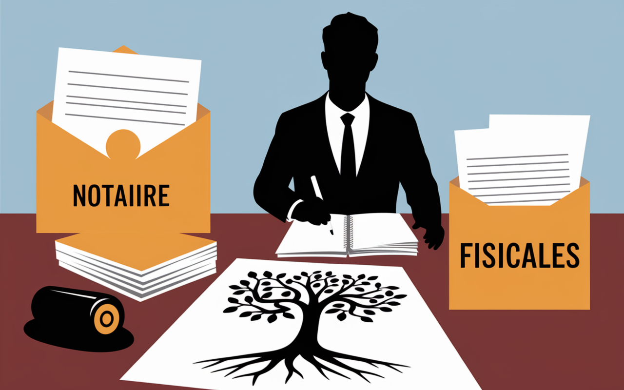 Qui fait la déclaration de succession aux impôts table notaire