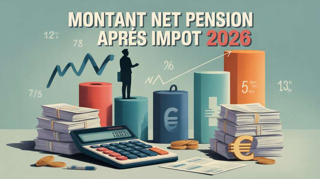 montant net pension 2026 taxe retraités