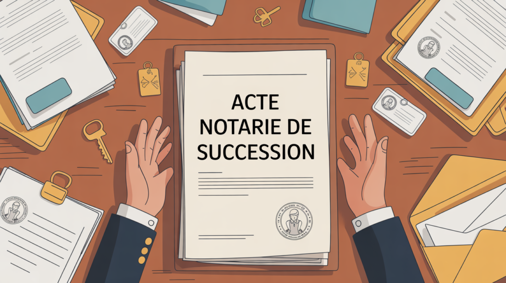 Illustration dossier comment retrouver un acte notarié de succession