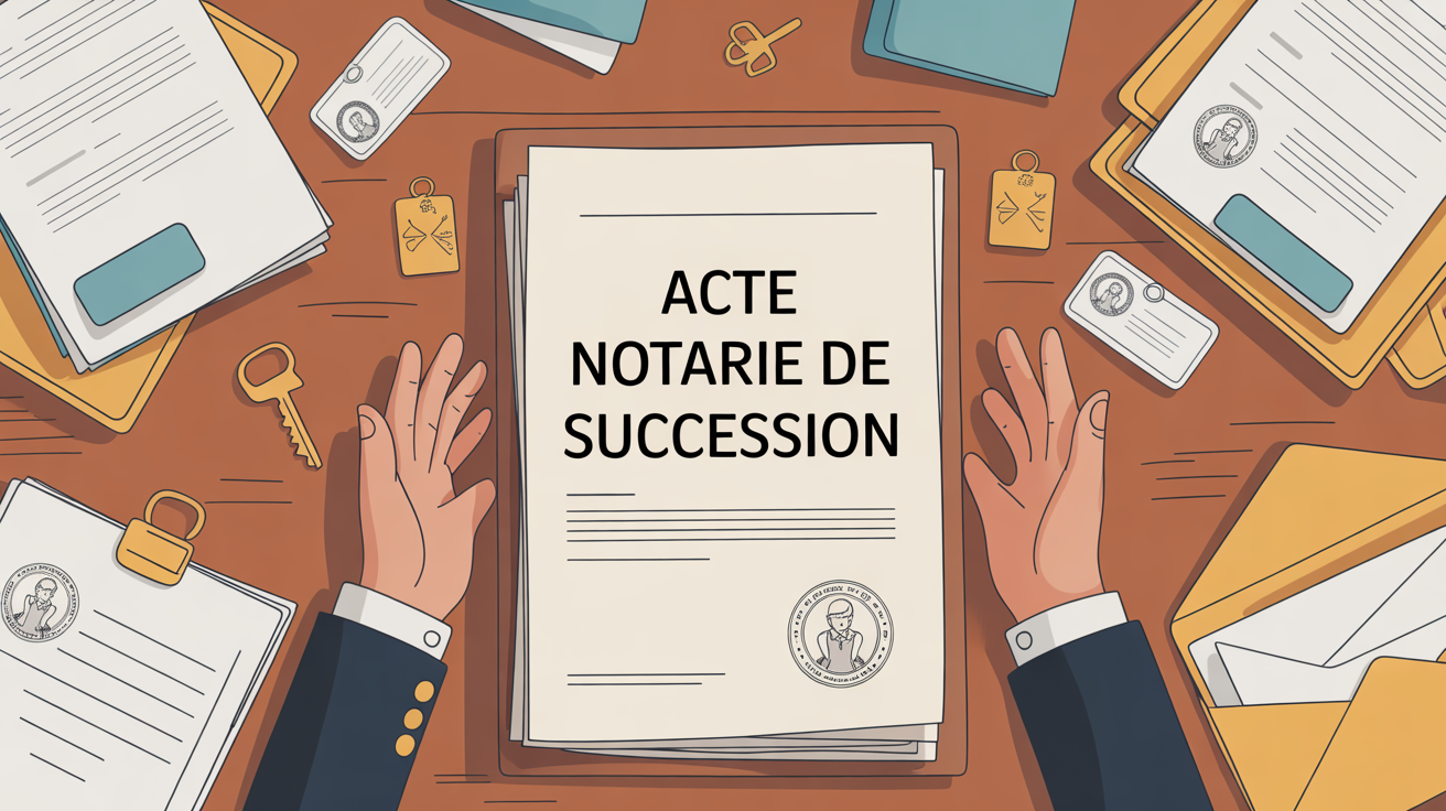 Illustration dossier comment retrouver un acte notarié de succession