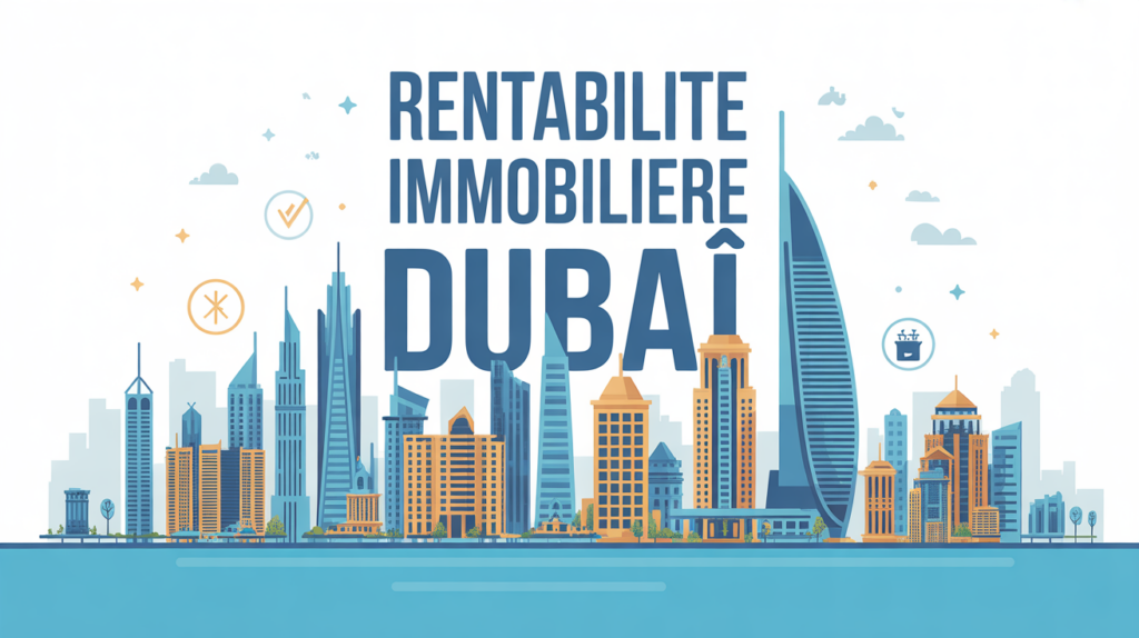 dubai investissement immobilier illustration skyline
