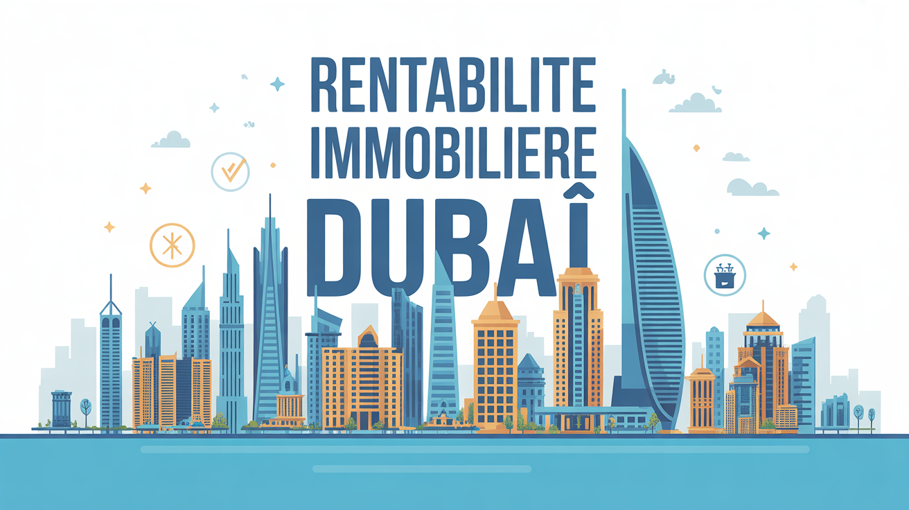 dubai investissement immobilier illustration skyline