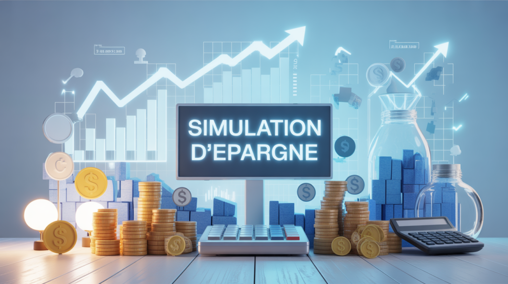 tableau graphique epargne simulation digital