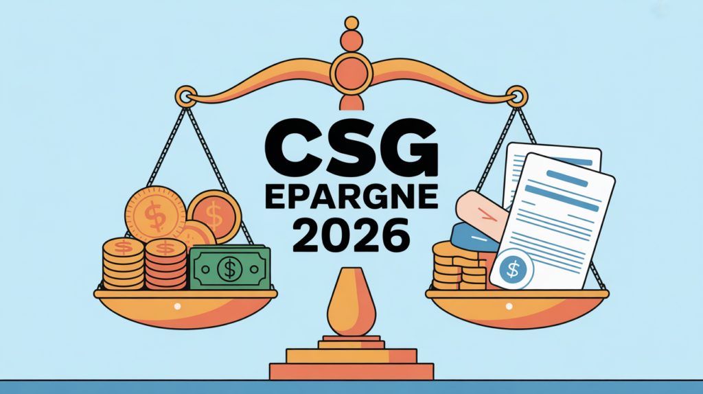 hausse csg épargne illustration balance patrimoniale