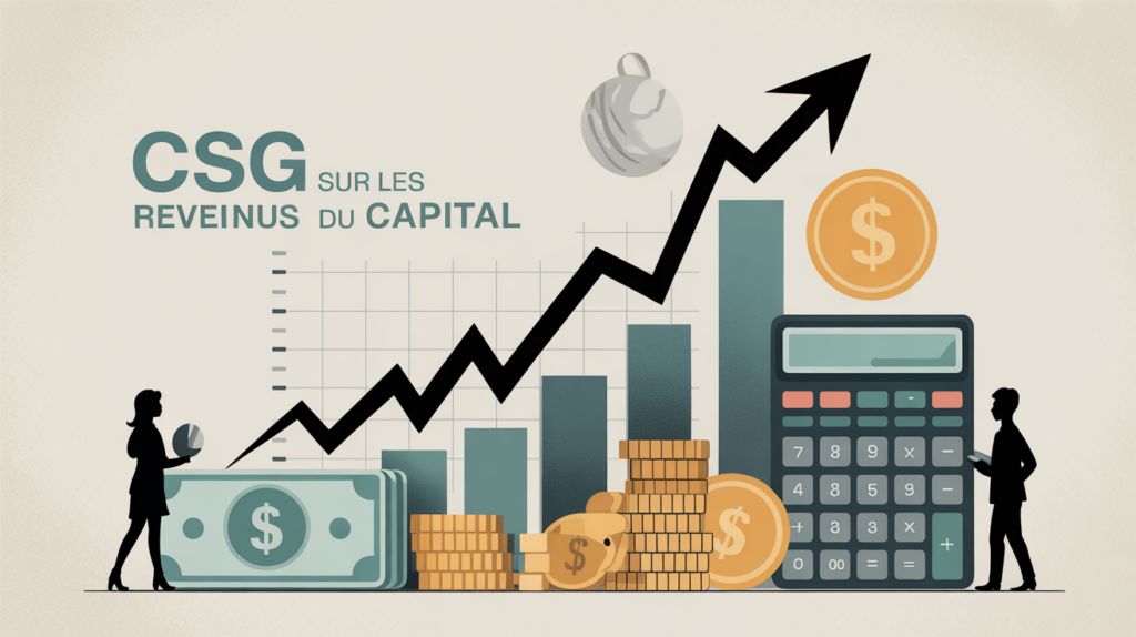 graphique hausse csg revenus capital