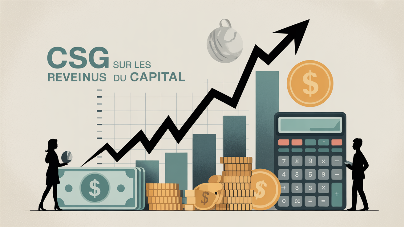 graphique hausse csg revenus capital