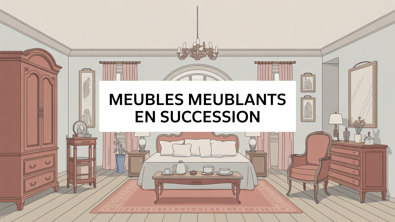 liste des meubles meublants succession dans un salon stylisé