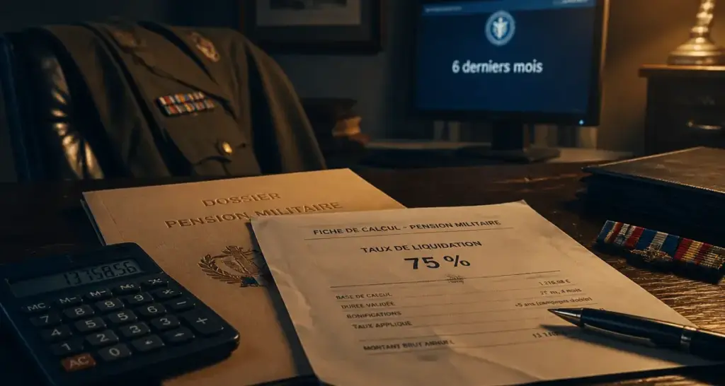 Montant retraite militaire 25 ans de service : calcul de pension