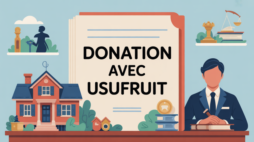 illustration dossier notarial donation avec usufruit