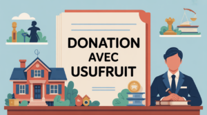 illustration dossier notarial donation avec usufruit