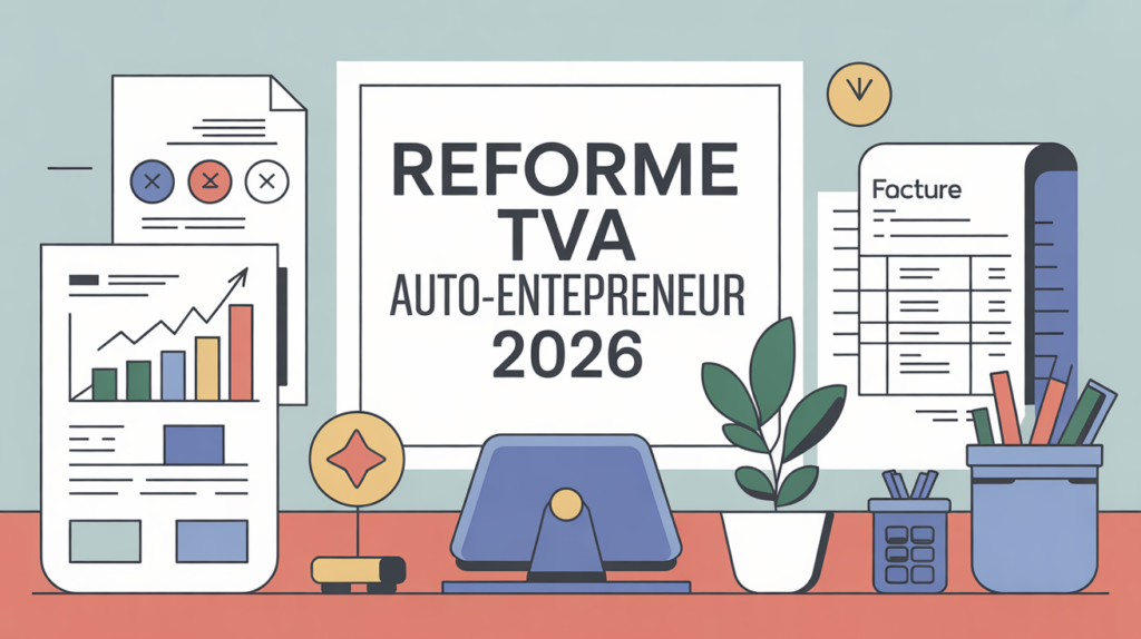 reforme auto entrepreneur tva 2026 bureau et facture