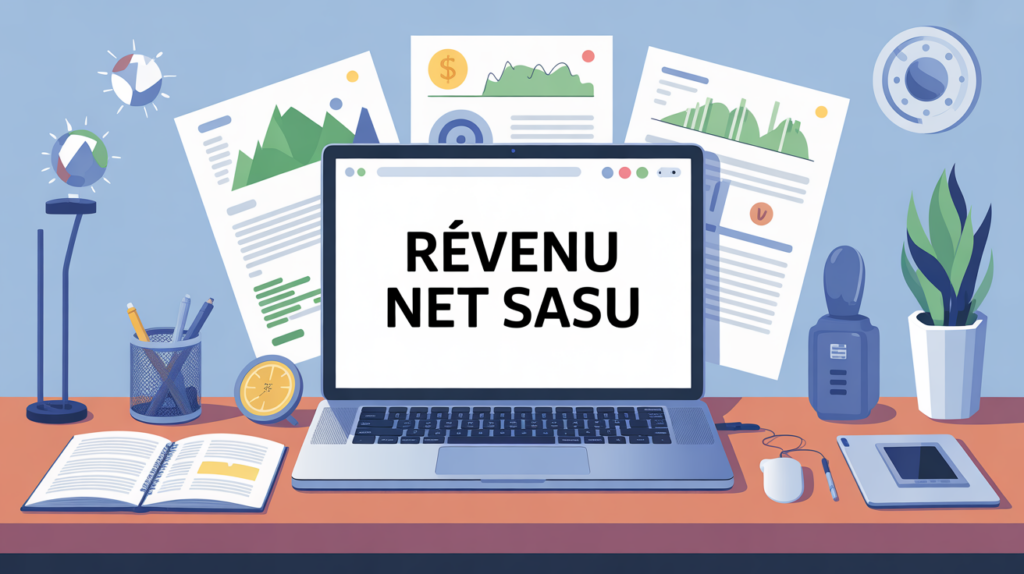 illustration bureau simulateur revenu sasu net