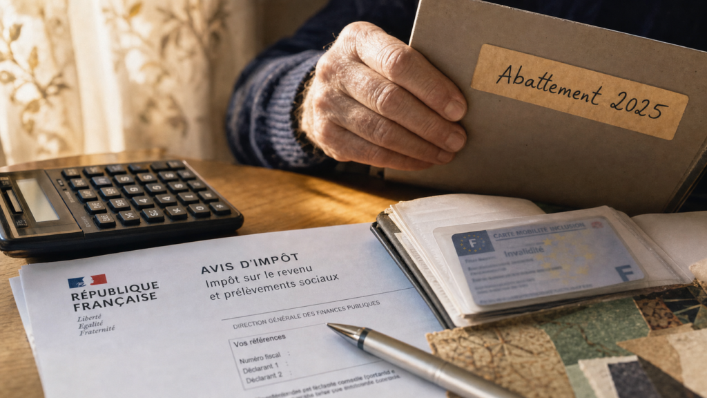 Abattement personnes âgées ou invalides 2025 : barème 17 510 € et 28 170 €
