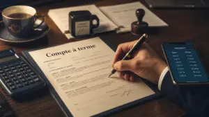 Compte à terme pour entreprise : taux, durée et préavis avant placement de trésorerie