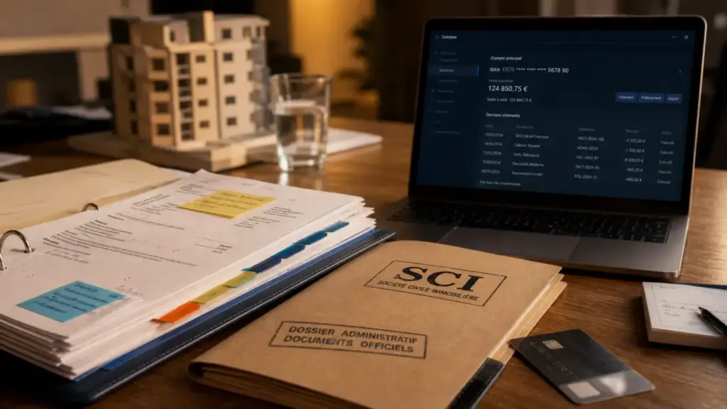 Compte bancaire SCI gratuit, banque pro pour SCI sans logo et IBAN