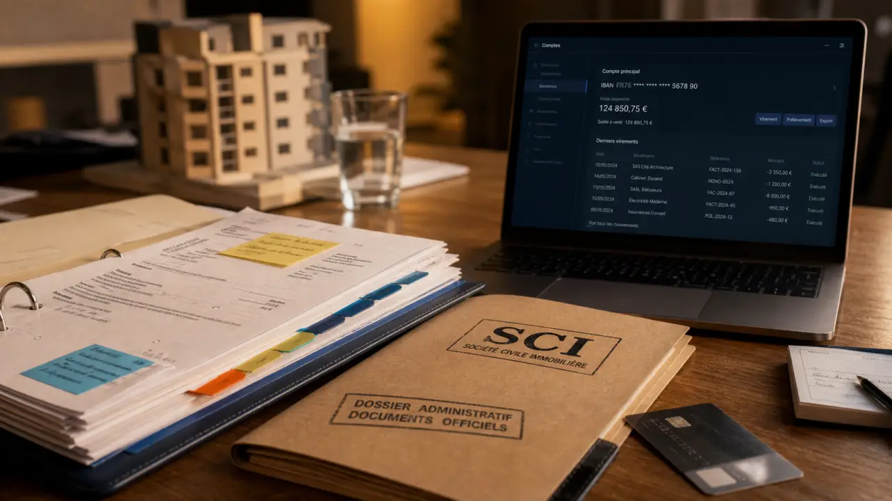 Compte bancaire SCI gratuit, banque pro pour SCI sans logo et IBAN