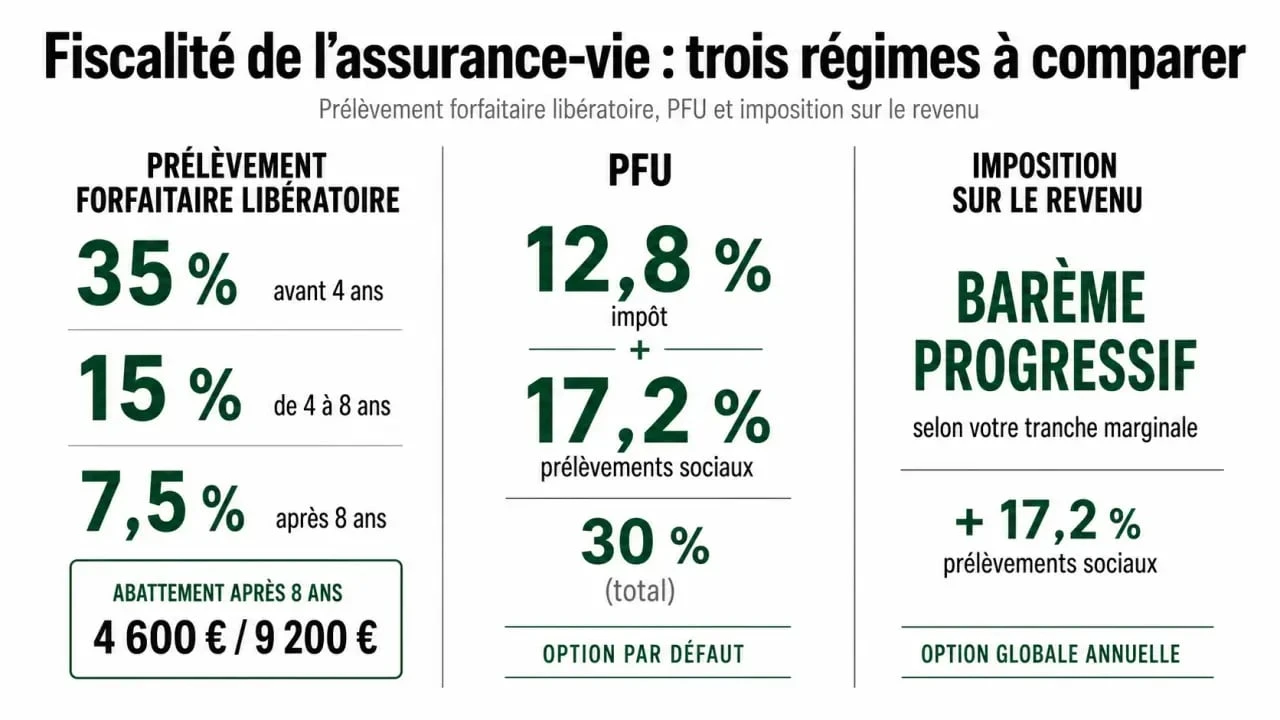 Prélèvement forfaitaire libératoire ou imposition sur le revenu : comparaison des taux, seuils et abattements