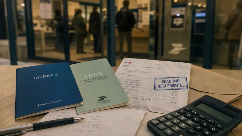 Livret A ou LDDS : livrets d’épargne sur table