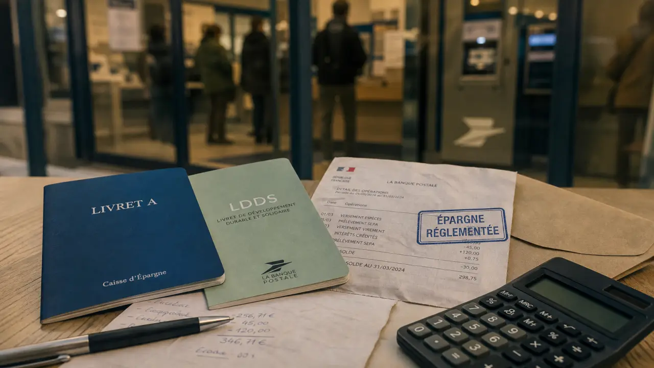 Livret A ou LDDS : livrets d’épargne sur table