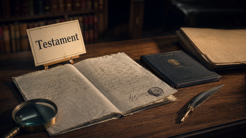 Succession sans enfant avec testament : document de transmission par testament